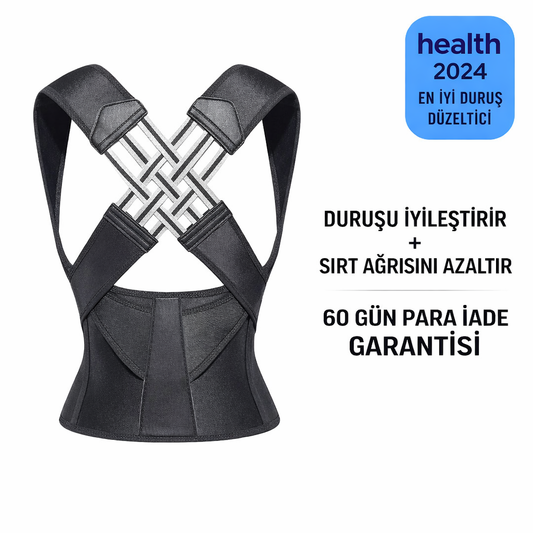 Dik Duruş Korsesi – Kamburluk Önleyici Sırt ve Omuz Destekleyici Postür Korse (Kadın & Erkek)